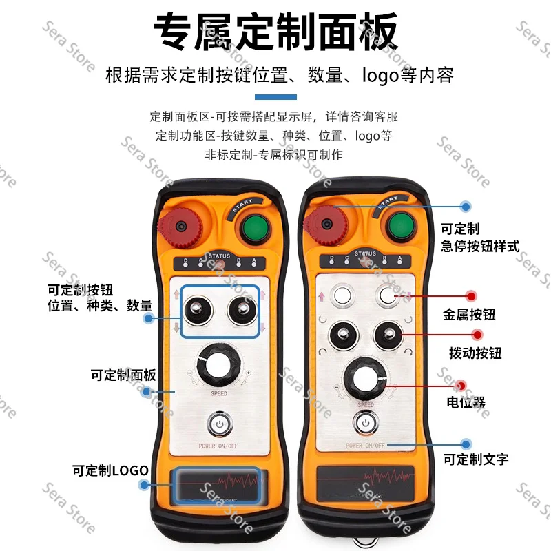 For Industrial Frequency Converter Wireless Remote Control Remote Control Governor Switch Analog Roller Frame Wire Saw