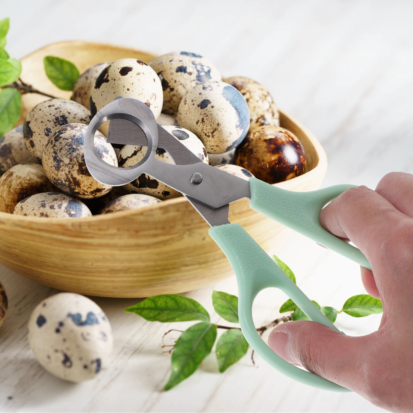 

Stainless Steel Egg Cutters Birds Opener Eggshell Scissors Quail Clipper Tool Cracker