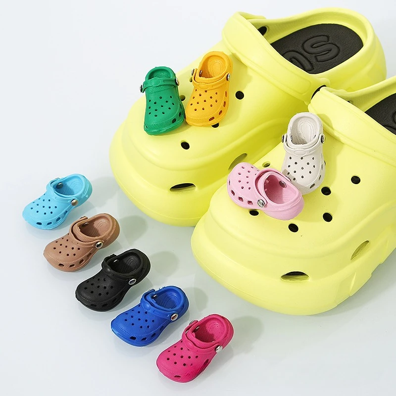 PVC Shoe Charms for Clog Sandals Slides Cute Clog Design Shoe Buckles DIY Funny Shoe Accessories Party Gifts for Women Men
