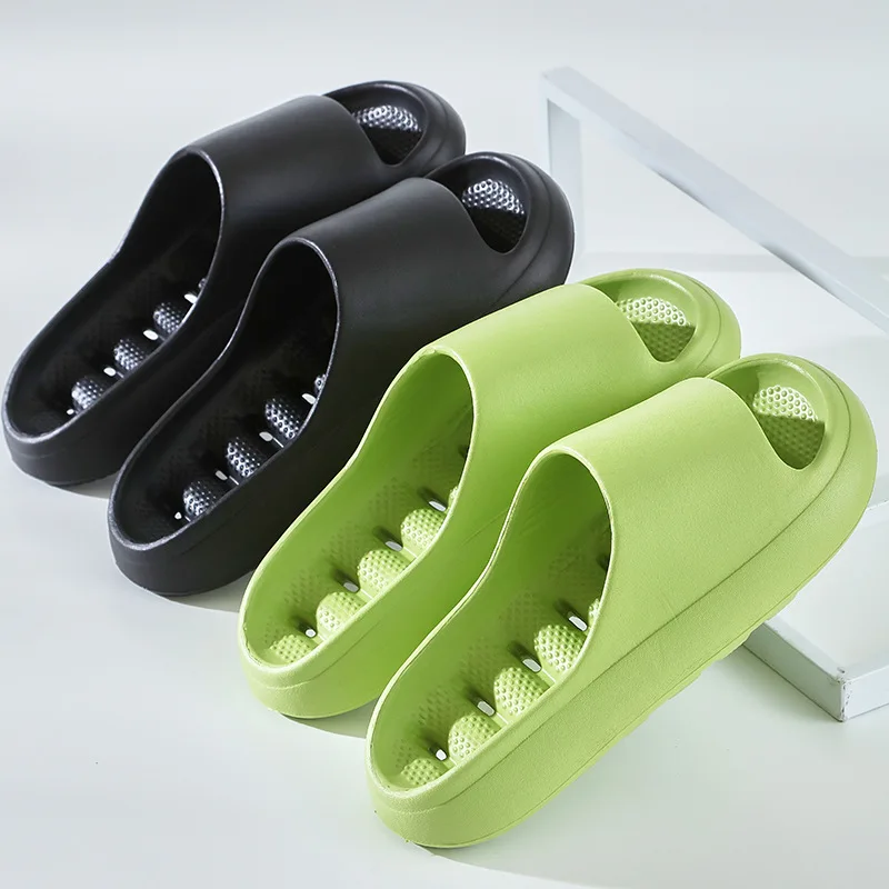 

Новые дренажные массажные тапочки 2026 года для женщин и мужчин, с толстой подошвой из ЭВА, нескользящие, быстросохнущие, для душа, ванной и дома, из ЭВА, с защитой от скольжения