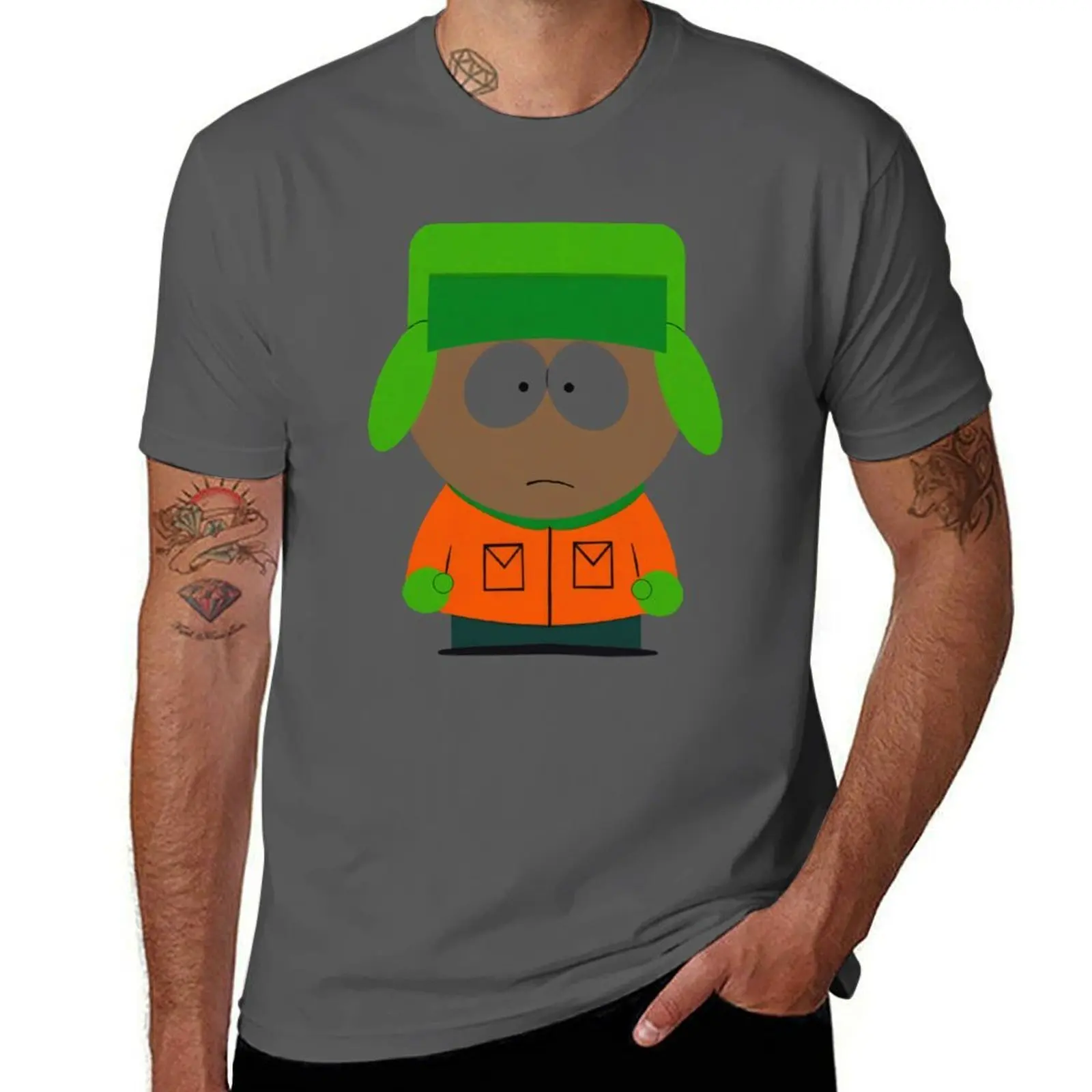 

Black Unique Kyle Broflovski South Park T-Shirt cotton tshirt 100% cotton t shirt pack T-Shirt