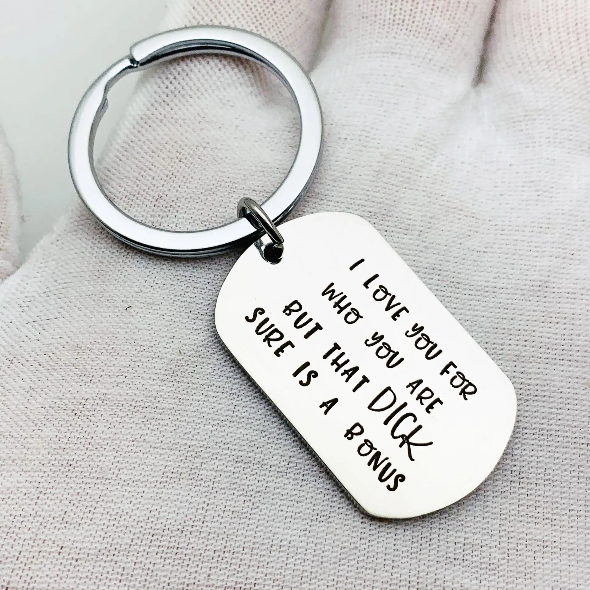 الأزواج مضحك أنا أحبك لمن أنت ولكن أن ديك بالتأكيد هو سلسلة مفاتيح مكافأة لصديقها صديقة زوج زوجة #2