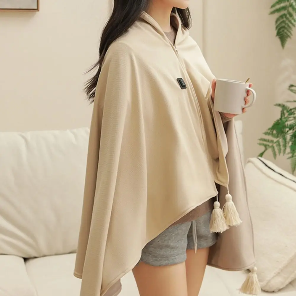 

Office Wearable USB Electric Heated Blanket Washable Warm Clothing Heating Lap Blanket Portable Heating Cloak for Winter