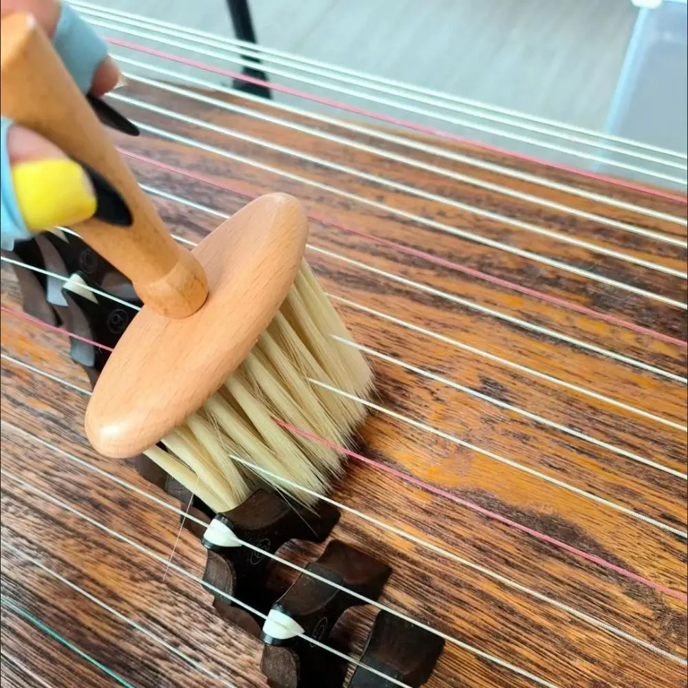 Beech Guzheng Violin Cleaning Brush Soft Brush Deep Cleaning Universal Dust Sweeping Tools Professional Compact