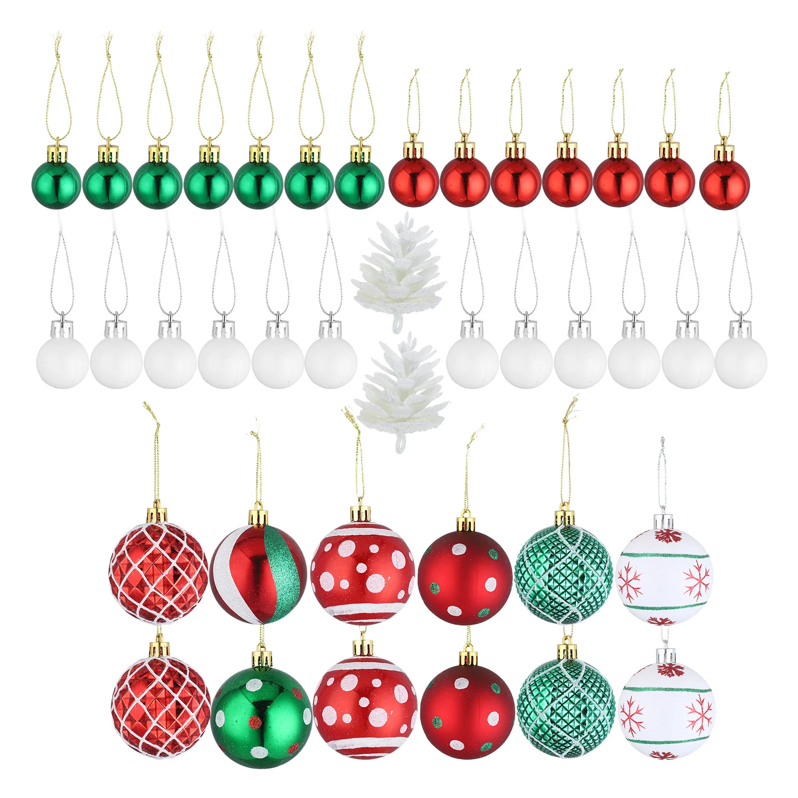 

42Pcs Xmas Tree Pendants Xmas Party Props Plastic Hanging Decorations Christmas Tree Decorations Christmas Pendants