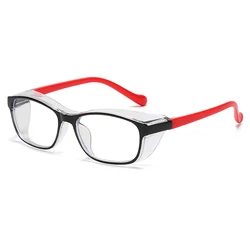 Gafas antiniebla para niños, gafas de protección antipolvo con protección lateral, luz azul