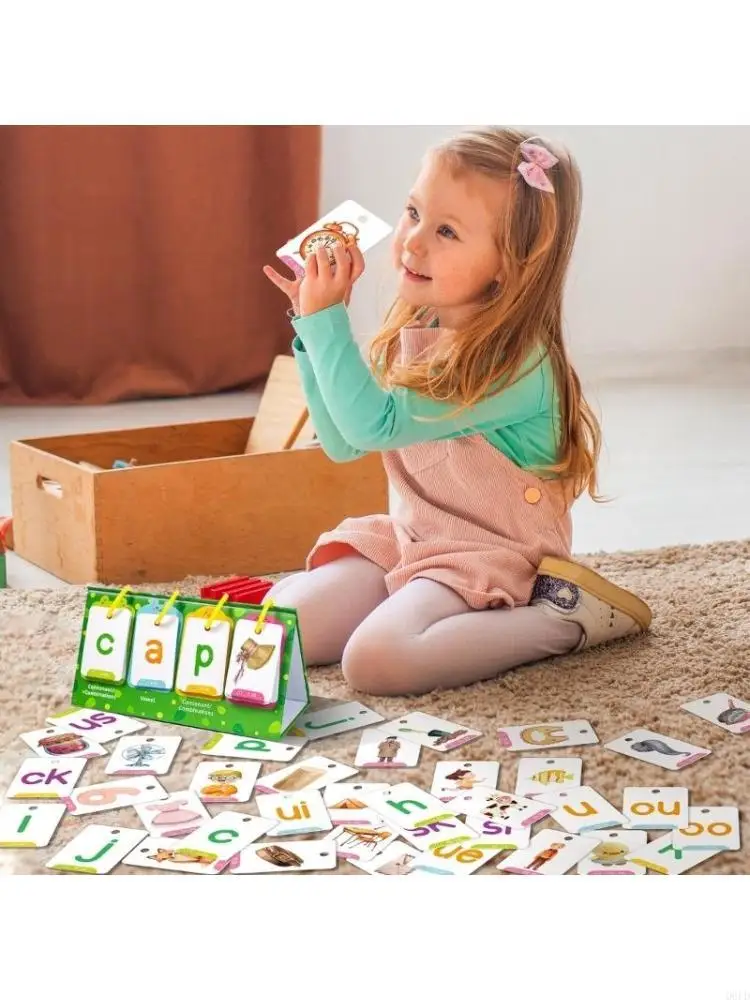 

Waterproof Educational Flash Cards Set Visual Vocabulary Building Tool For Kids Toddlers