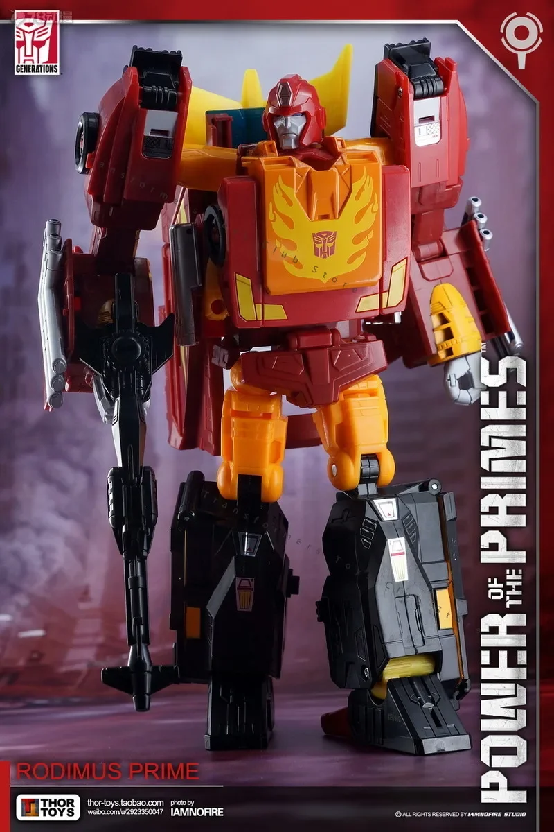 Disponibile Transformers Power of The Primes Leader Class Evolution Rodimus Prime Action Figure Collezione di modelli Giocattolo regalo