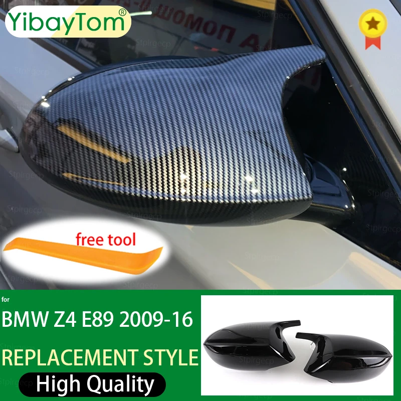 Rearview Mirror Caps Replacement Carbon Fiber sDrive28i sDrive30i sDrive35i Mirror Cover Modified for BMW Z4 Z 4 E89 2009-2016