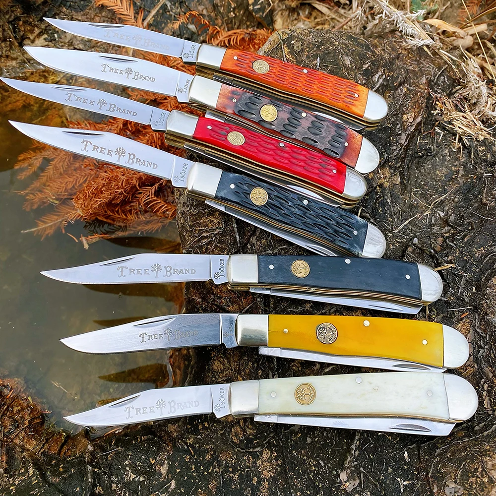 Watchman Knife Bone Slip Joint Multi Blade Folding Pocket Knives Classic Traditional Tree High quality