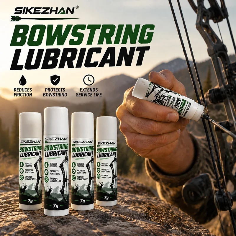Archery Bow String Wax Stick 7g Waterproof Bowstring Lubricant to Prevent Fraying for Compound Bow Longbow Recurve Bow Care