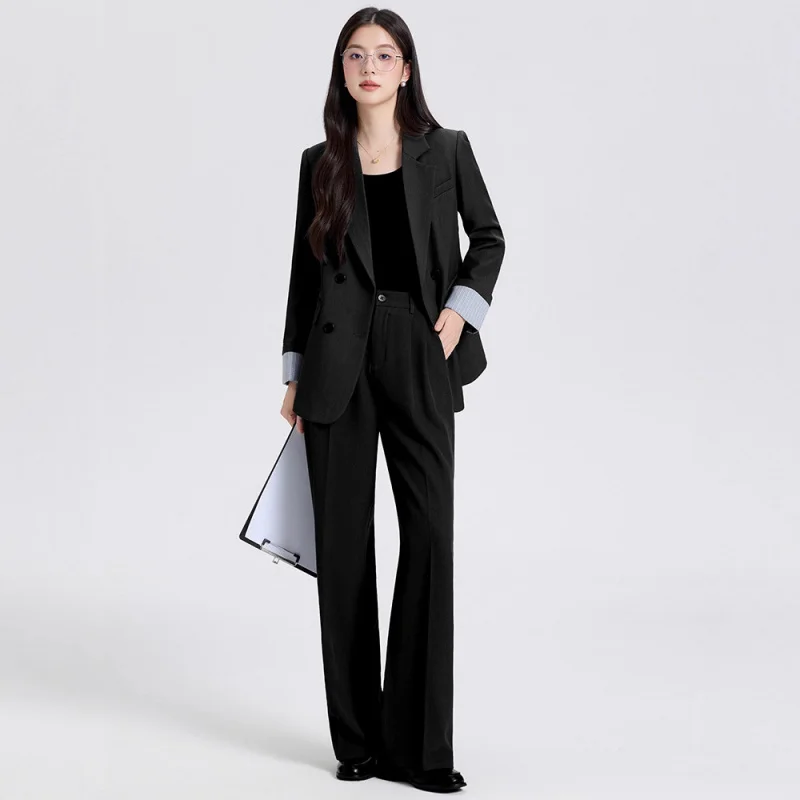Double Breasted Women's Suit2025New high-end youthful elegant casual professional suit #2