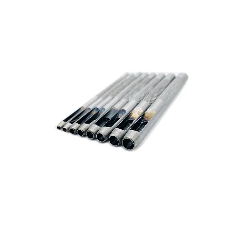 leather punch hole tool 1-2.5mm industrial anti slip quenched hollow belt punch