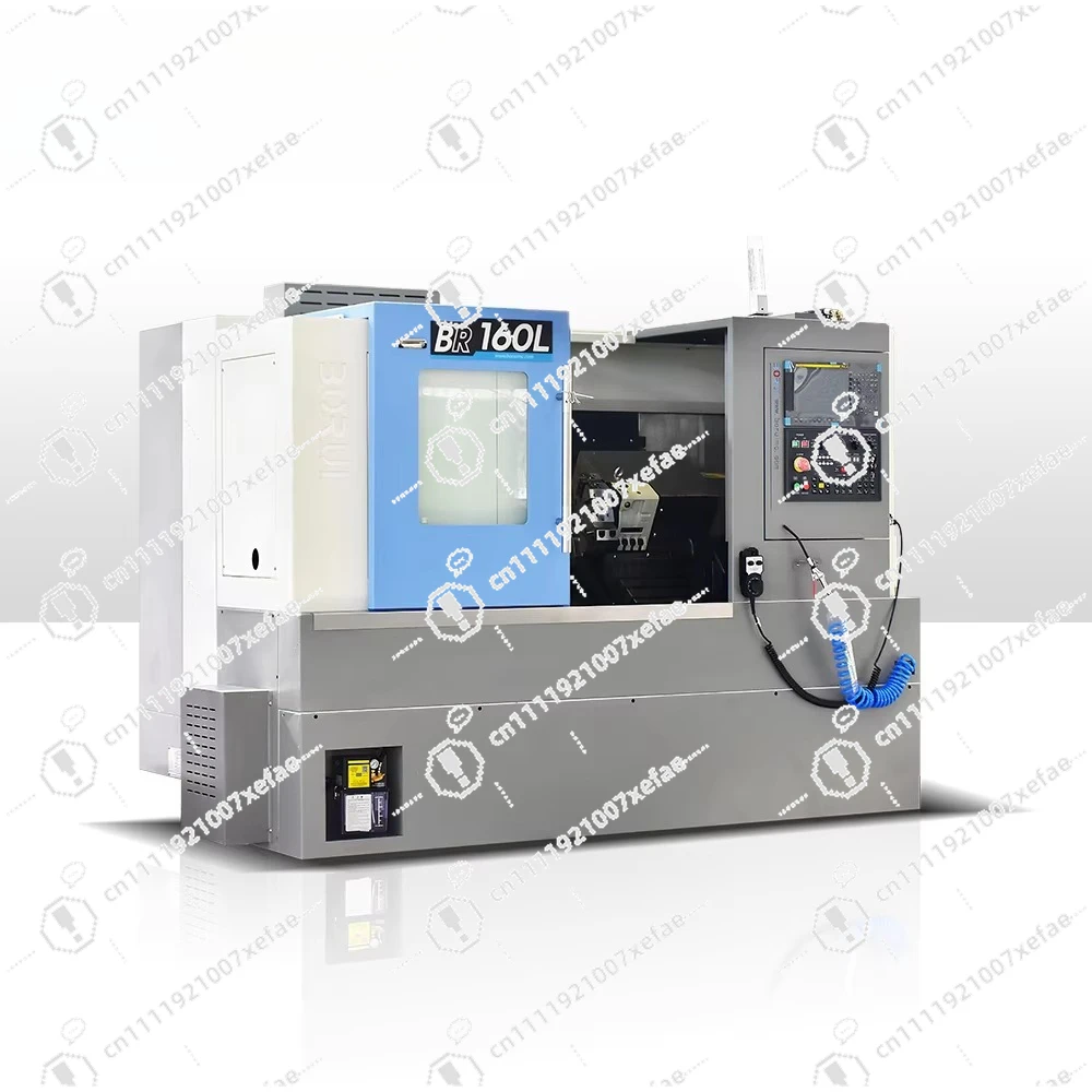 BR160L Precision Metal Turning CNC Lathe with Tilting Bed for Metalworking with Fanuc Control System