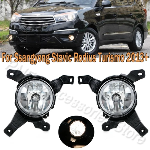 Luz antiniebla del parachoques delantero del coche, lámpara antiniebla con bombilla halógena para Ssangyong Stavic Rodius Turismo 2013+ 8320121500 8320221500