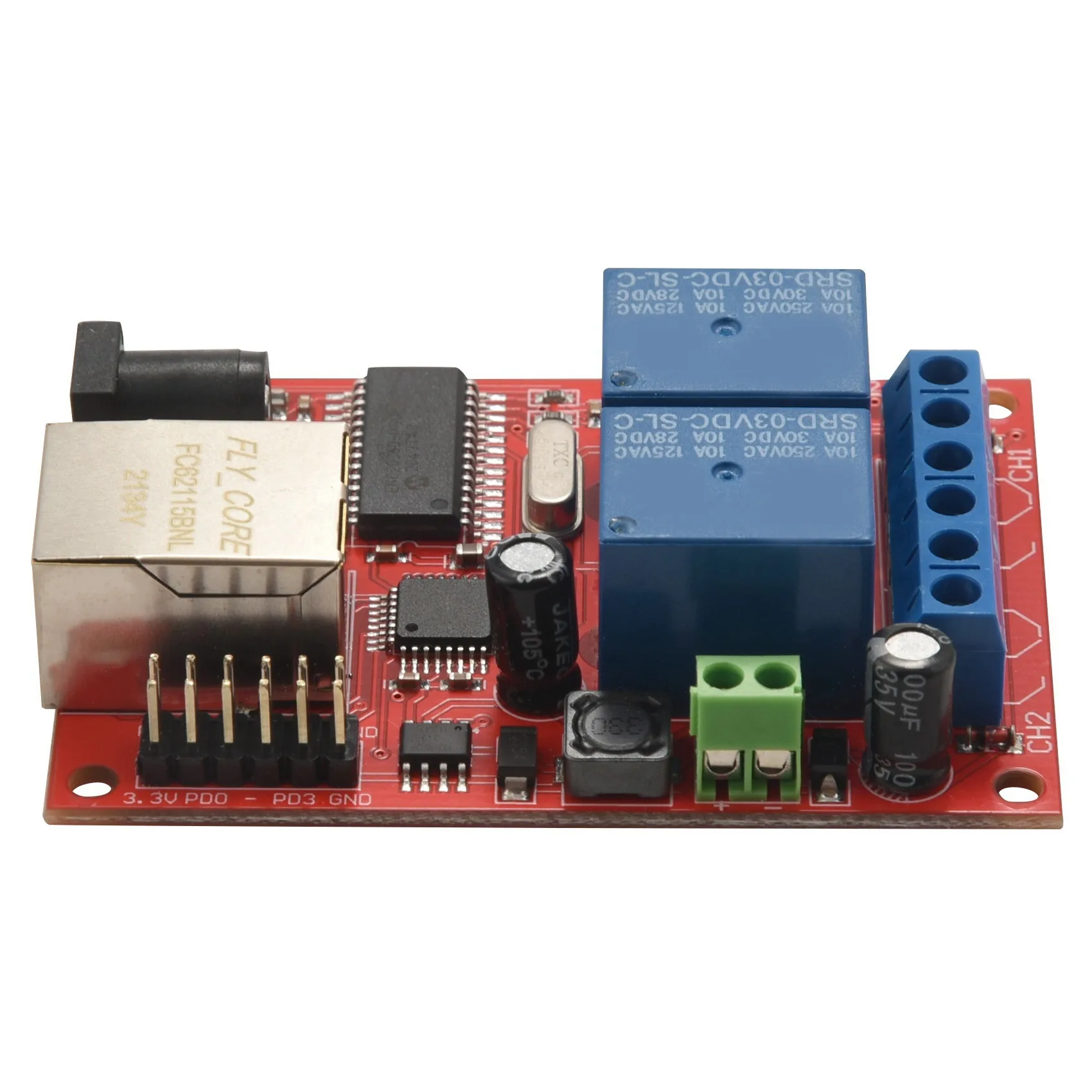 Penjualan bagus LAN Ethernet 2-arah Relay Board Delay Switch TCP/UDP Controller Module server WEB