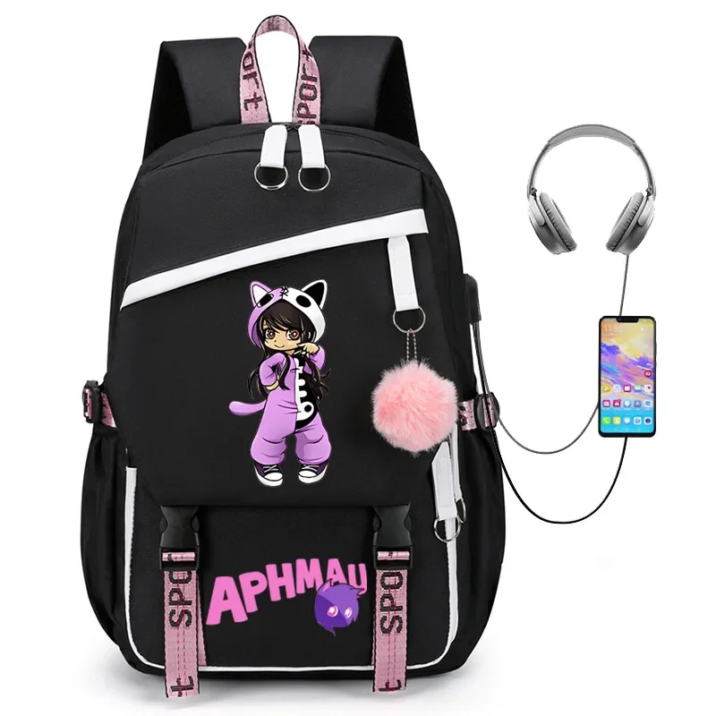 Aphmau Mochila Anime backpack large capacity student school bag travel backpack Laptop Storage bag Bookbags cosplay bag Knapsack