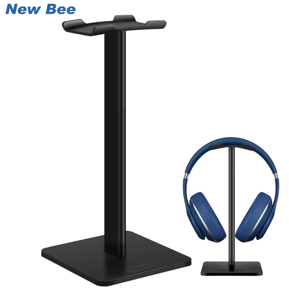 New Bee Z1 Aluminium Alloy Headphone Stand Holder Space Saving Gaming Headset Stand Rack Desktop Organizer Display Hanger