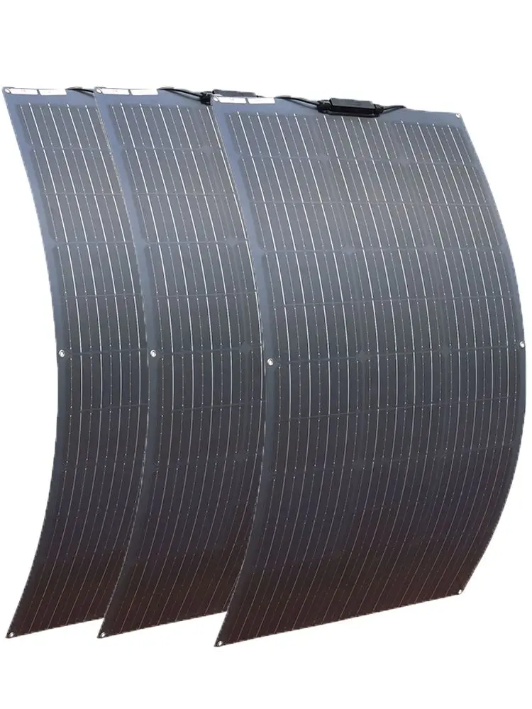 Zestaw paneli słonecznych 12V elastyczne panele panel fotowoltaiczny 100W 200W 300W 400W zestaw paneli słonecznych lub 18V elastyczna Mono fotowoltaiczna płyta słoneczna moc 12V 24V wysokiej wydajności panele solary — zdjęcie produktu 7
