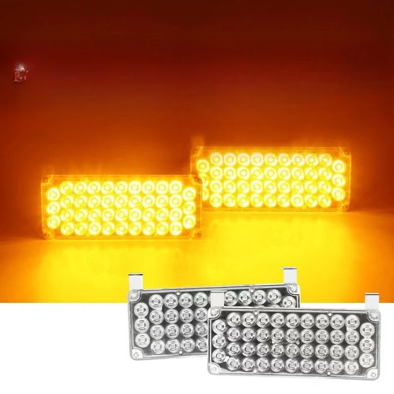 Trailer yellow flashing rectangular light led rear