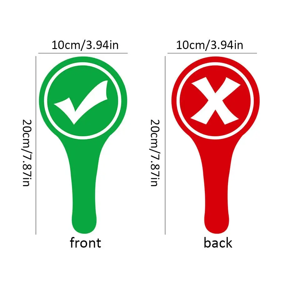 5/10/15pcs True False Handheld Answer Paddles, Suitable for Party Activity Prop, Group Voting Competition, Class Interactive XJM