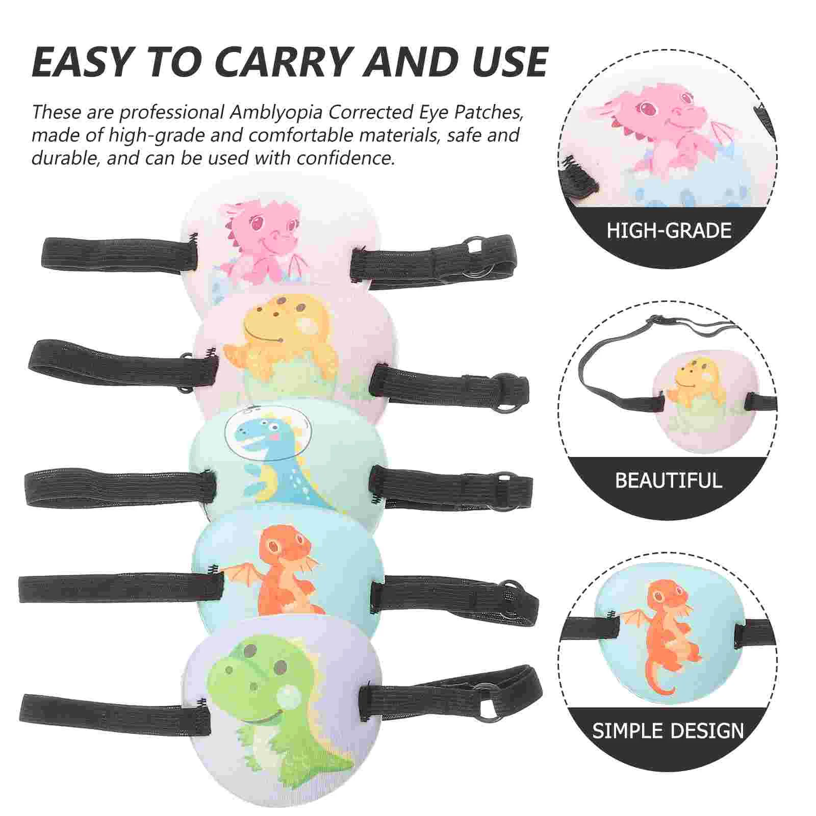 5 Pcs Amblyopia Children Eye Protector Covers Mask Single Patches Protectors Convenient