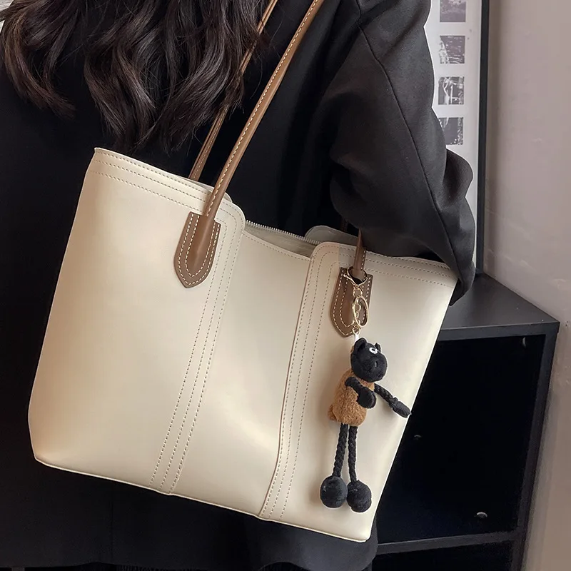 Women New Messenger Handbag Ladies PU Travel Large Capacity Commuting Tote Bags Travel Messenger Sling Shoulder Bag Hand Bolso