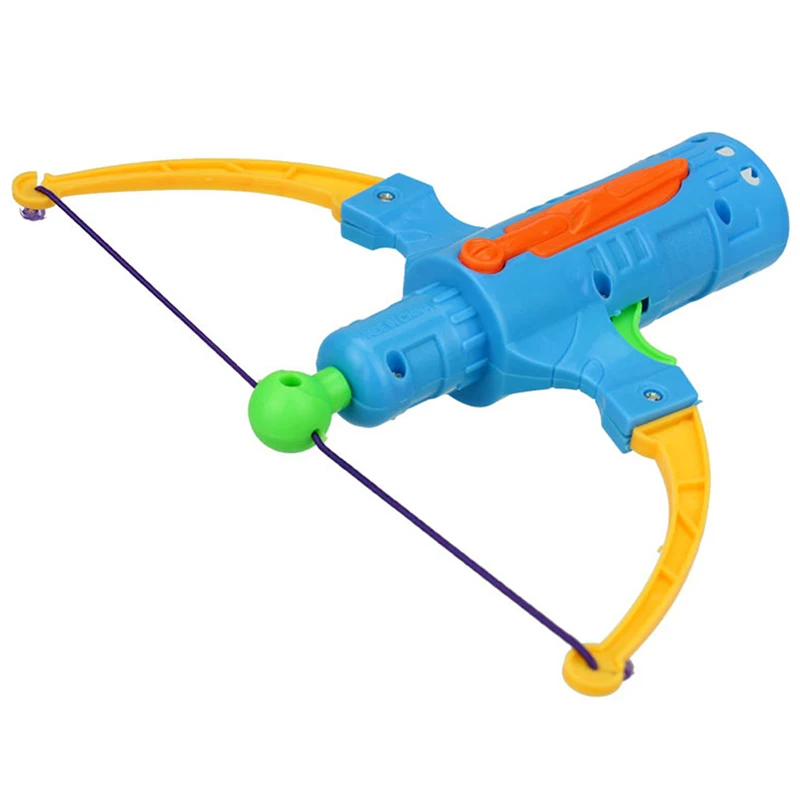 Outdoor Sports Table Tennis Gun Plastic Ball Slingshot Game Random Color Shooting Toy Arrow Style Bow Archery For Children Gifts