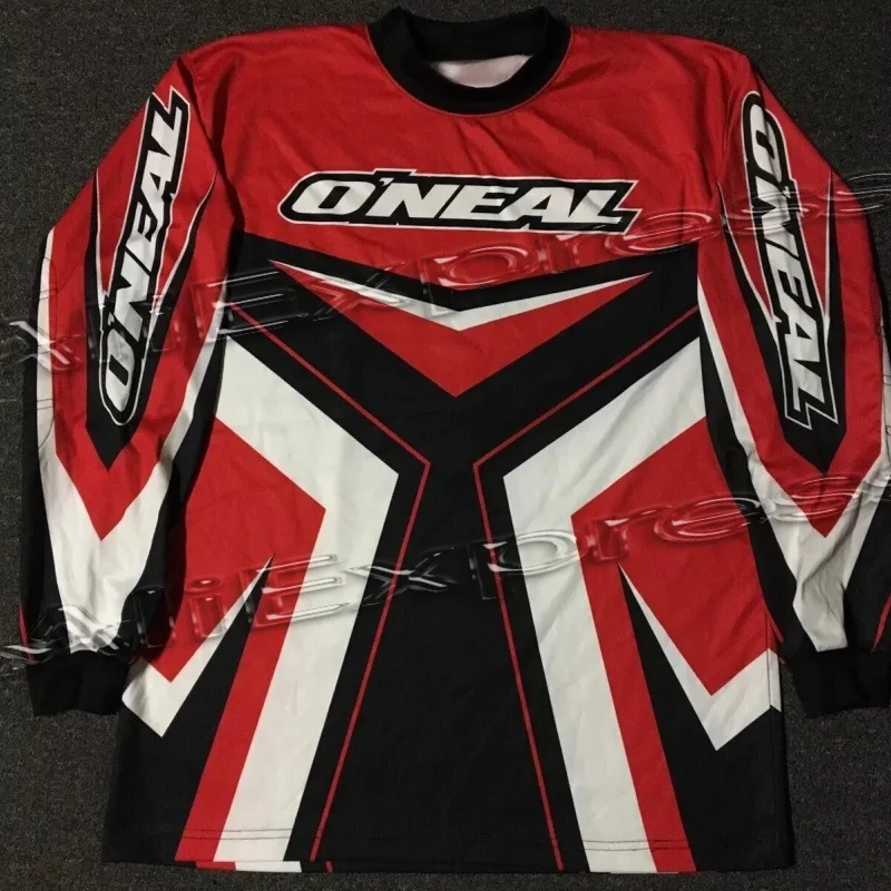 

Vtg Oneal Motocross Racing Jersey L MX Dirt Bike Fox Image Axo FMF JT 90s Red Breathable Quick Dry Oversized Durable Tops