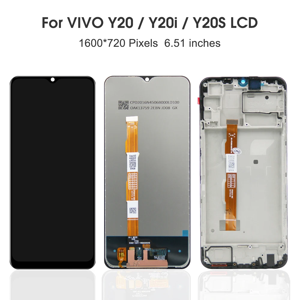 6.51\'\'For VIVO Y20 Y20i Y20S For V2029 V2027 V2032 LCD Display Touch Screen Digitizer Assembly Replacement