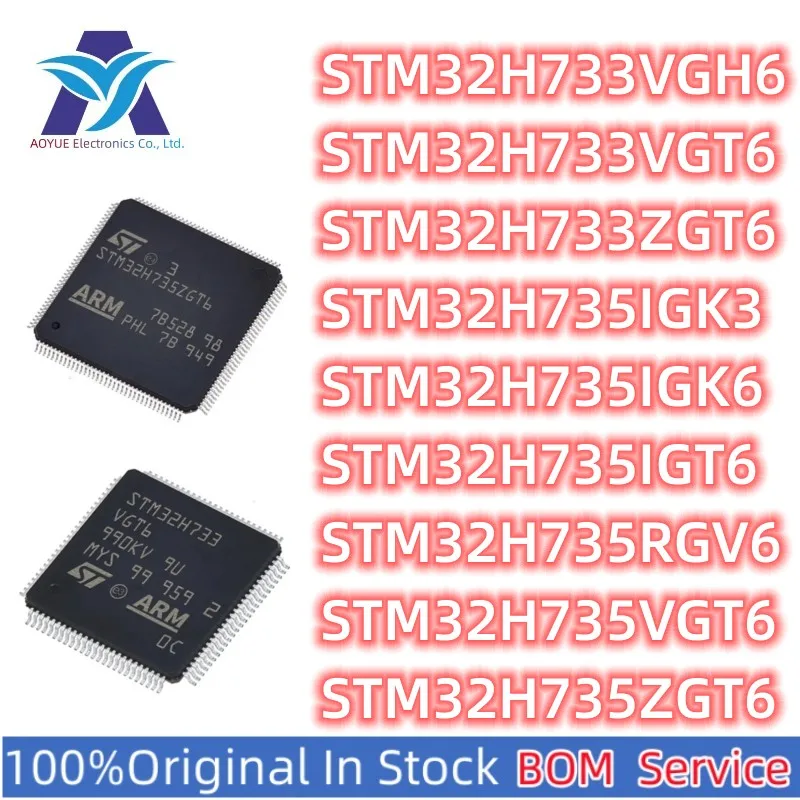 

STM32H733VGH6 STM32H733VGT6 STM32H733ZGT6 STM32H735IGK3 STM32H735IGK6 STM32H735IGT6 STM32H735RGV6 STM32H735VGT6 STM32H735ZGT6