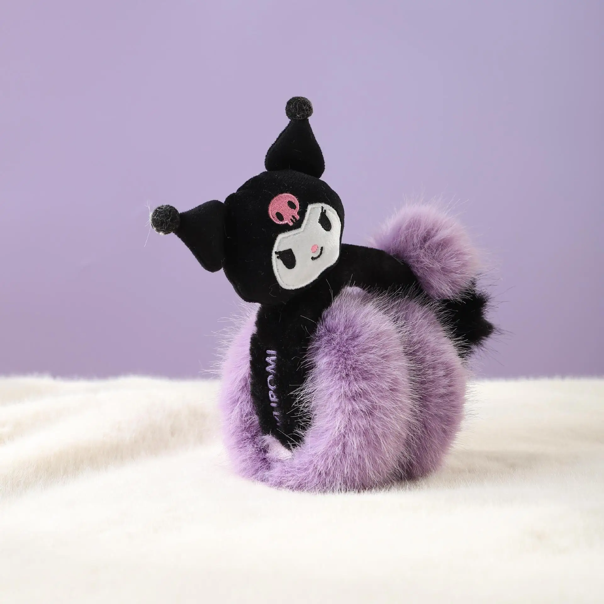 Miniso Sanrio Kuromi Детские наушники и теплые наушники на зиму, плюшевые наушники, наушники для женщин, милая девочка