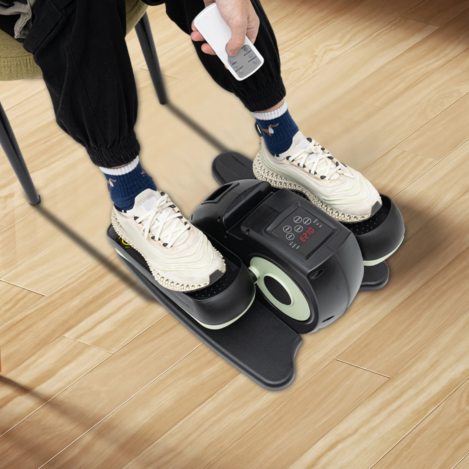 

Green 60W Electric Foot Rehabilitation Training Machine Under Desk Elliptical Machine for Seniors For Homes Gyms Hospitals