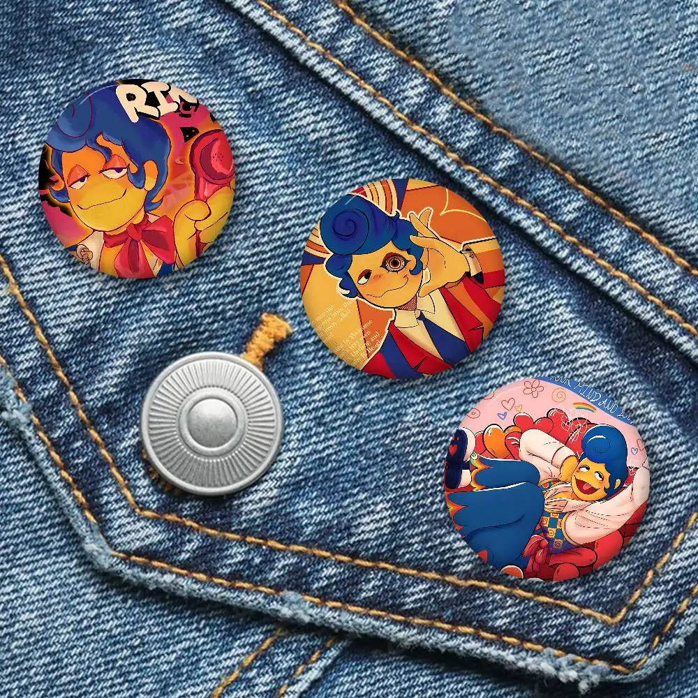 Popular Horror Game Welcome Home Wally Darling 32/44/58mm Handmade Pin Round Funny Snap-in Brooches For Backpack Cothes Badge