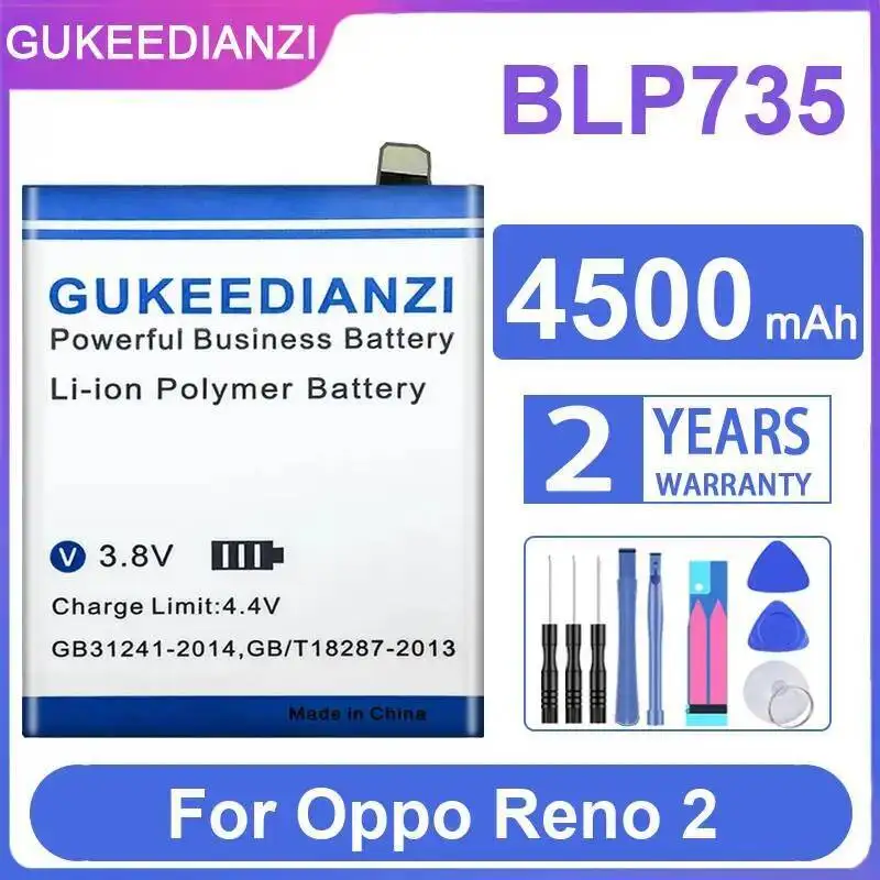 

High-Efficiency For Oppo Reno 2 Good Low-Temperature Performance 4500Mah BLP735 Mobile Phone Battery