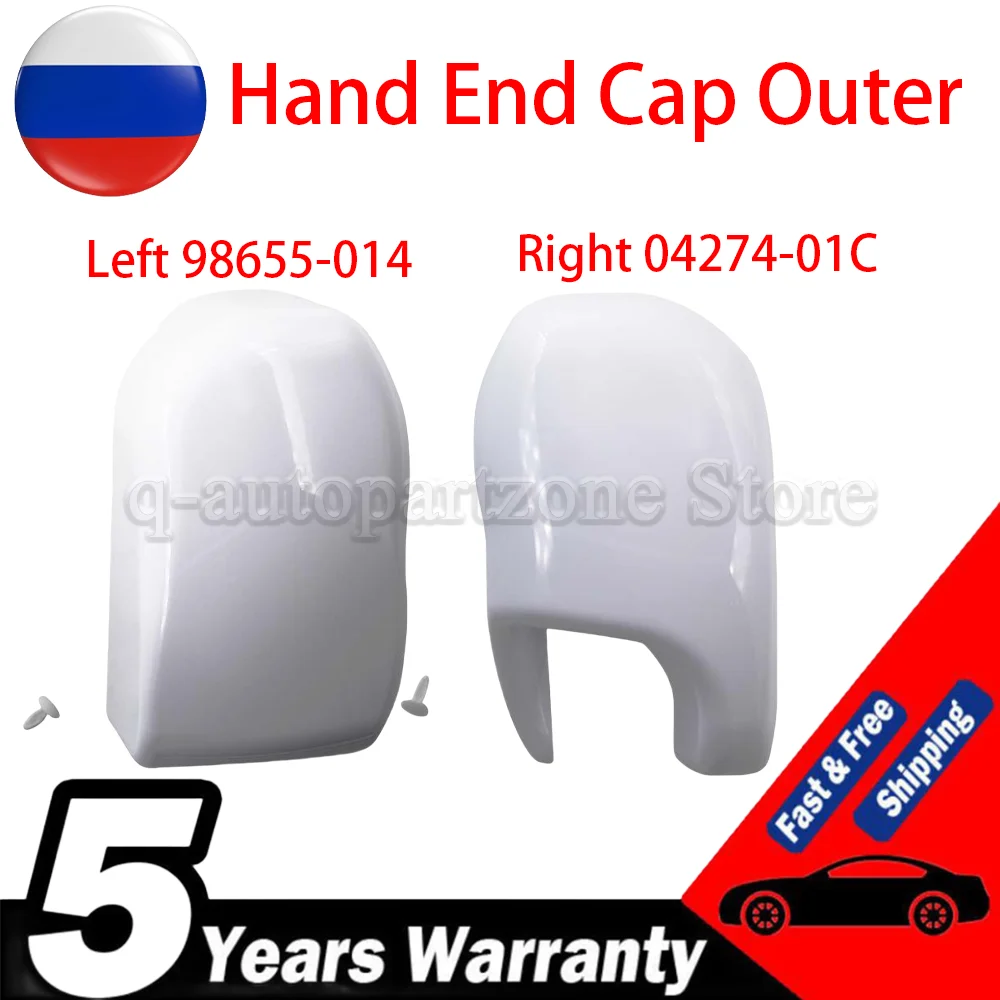 

For Fiamma F45i Awning Left or Right End Caps Polar White OEM Covers 98655-014 04274-01C for Motorhome