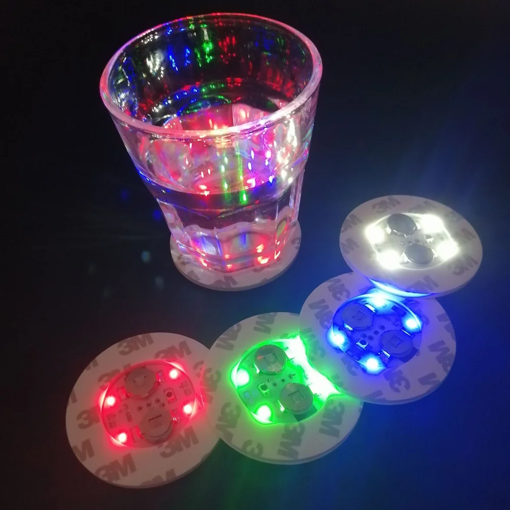 Botellas LED, posavasos, lámparas luminosas, pegatinas para tazas, luces alimentadas por batería, Bar de Navidad, KTV, fiesta de boda, cóctel, vasos, florero