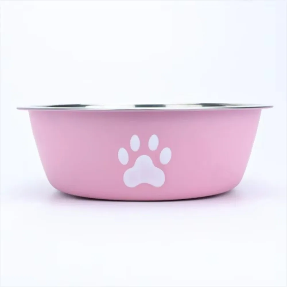 New Large Capacity Dog Bowl Stainless Steel Anti-rust Cat Bowl Double-layer Anti-slip Pet Feeder Suitable for Puppies