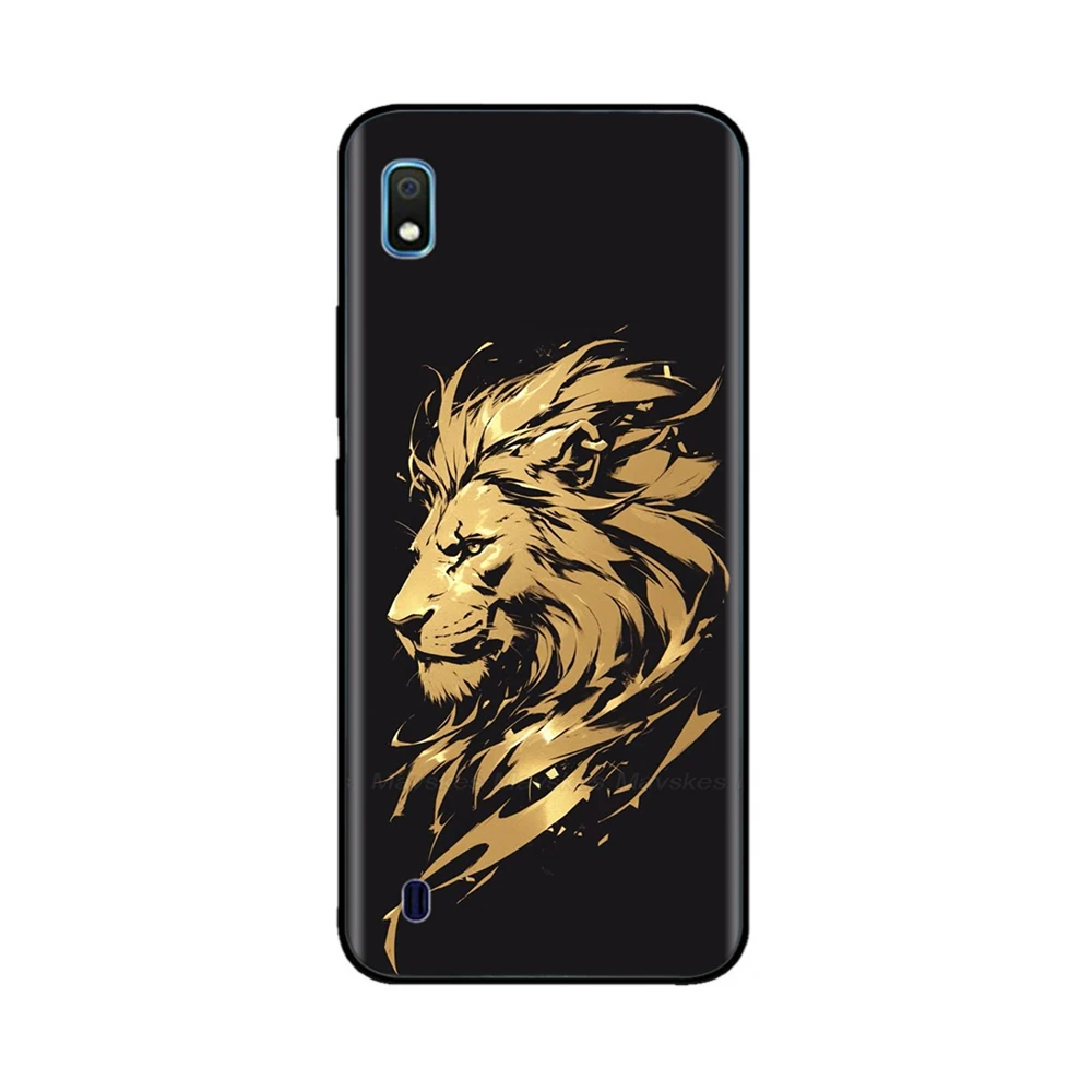 غطاء مقاوم للصدمات لهاتف سامسونج جالاكسي A10 حافظة حيوانات مطلية بغطاء هاتف من السيليكون الناعم لهاتف سامسونج A10 حافظة A 10 SM-A105F