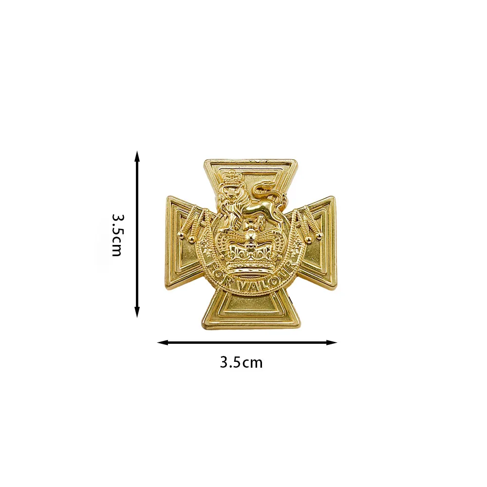 British Victoria Cross Vintage Metal Badge Hat Backpack Decorative Accessories