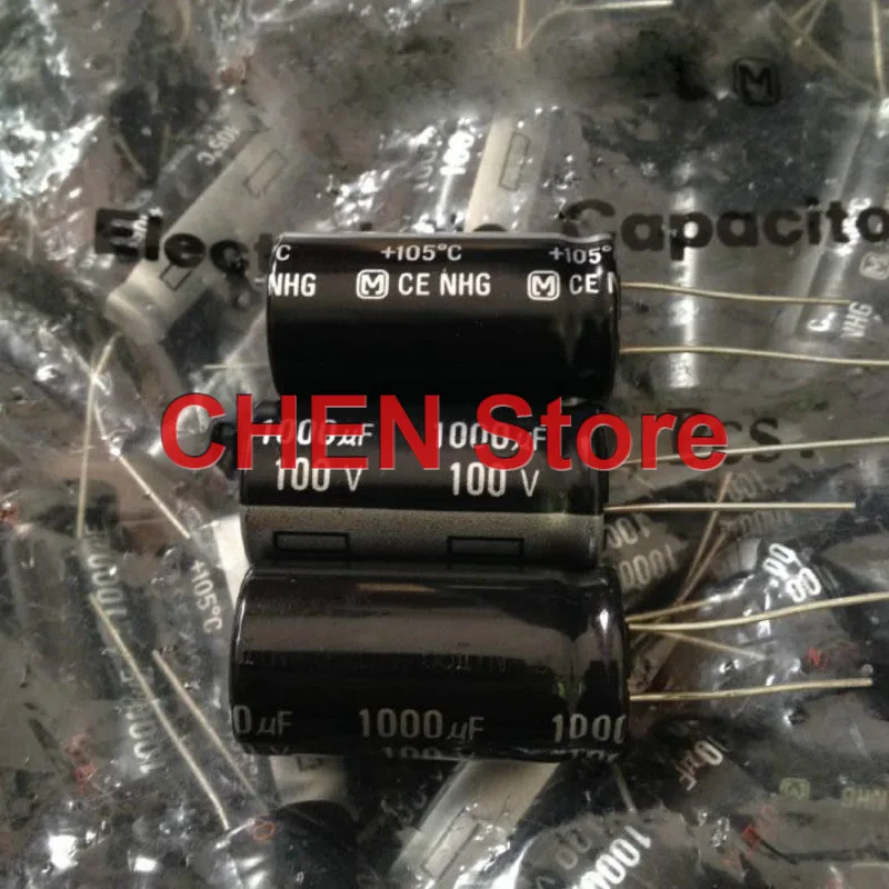 

4PCS/10PCS new Matsushita NHG 100V1000UF 18X35MM CE nhg 1000uf 100v Audio electrolytic capacitor 1000uF/100V 105 degrees