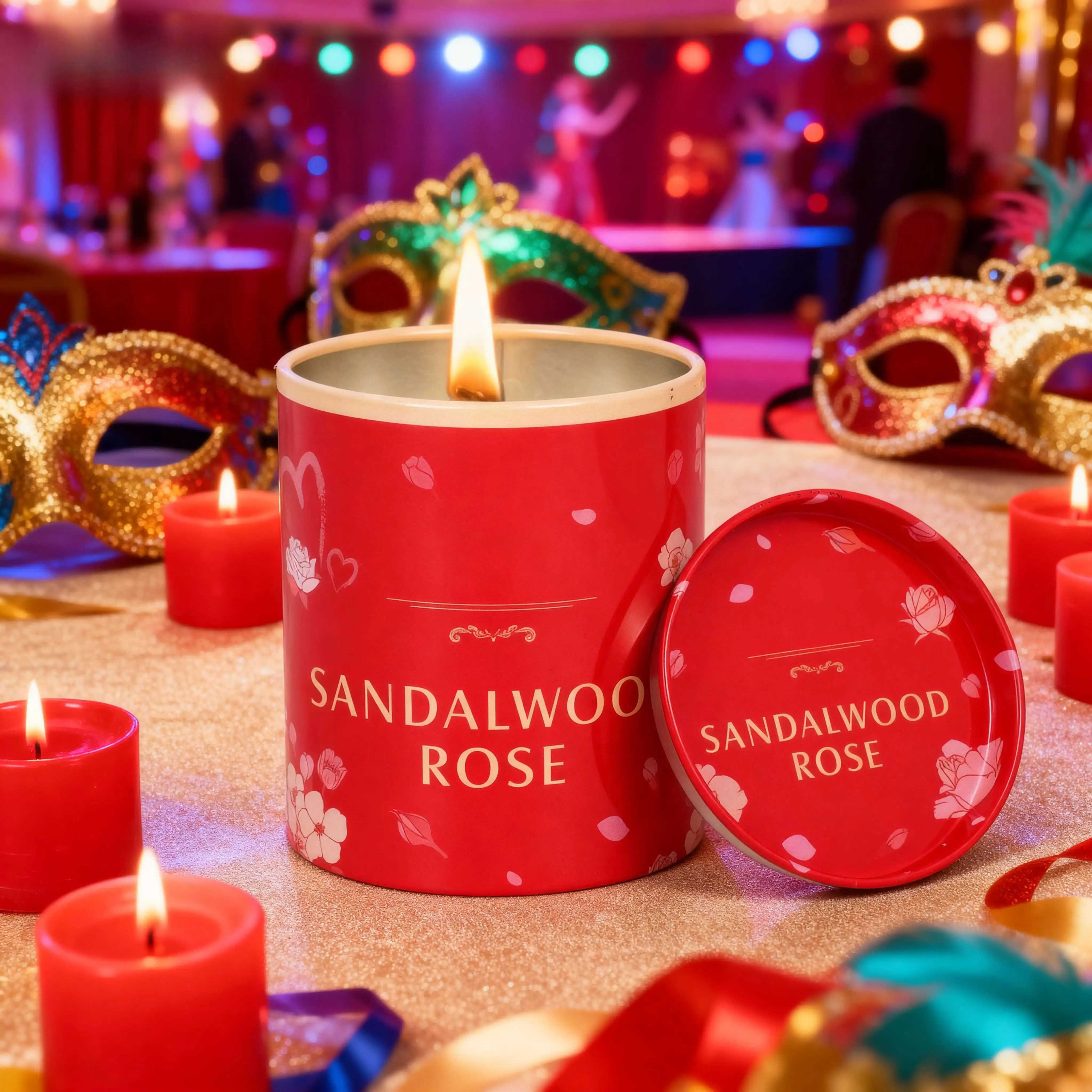 

Unique Scented Candle as a Lady Gift for Bathtubs Hot Springs and Festive Celebrations including Valentine's Day Mother's Day