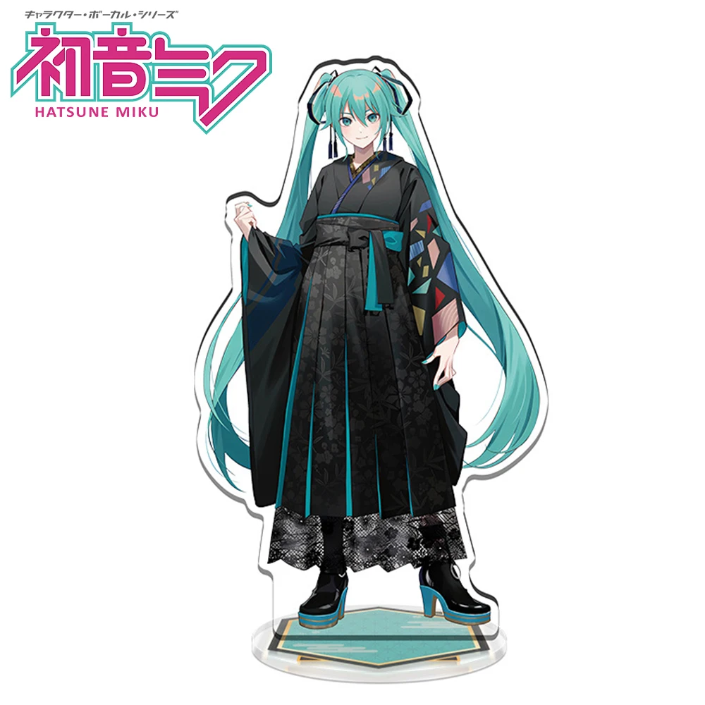 1PCS Hatsune Miku Kagamine Len Stand Model Plate Desk Decor Standing Sign Game Fans Gift Room Desk Decoration 15CM