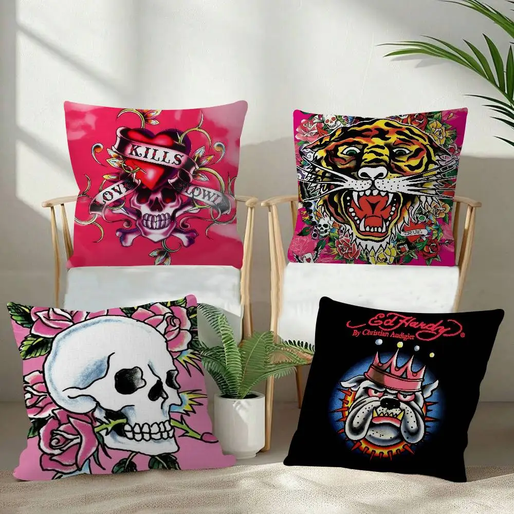 Fashion H-Hardy E-EdS LOGO   Cushion Cover 30x50 Polyester Sofa Cushions Decorative Throw Pillows Home Decoration Pillowcover