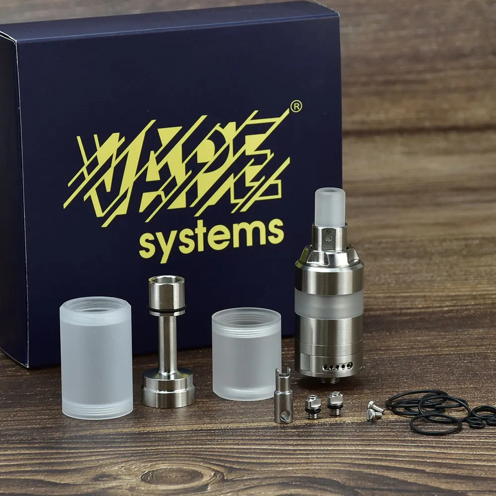 

KA V8 Style RTA Nano Full Kit Single coil Vape 22mm 2ml Tank 316SS MTL RTA Rebuildable Atomizer VS SXK KAYFUN X MTL 22MM RTA