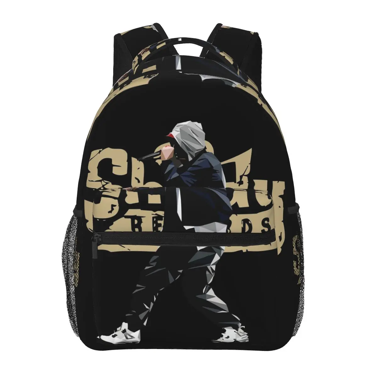 Eminem Shady Goat Music Fan Backpacks Boys Girls Bookbag Students School Bags Travel Rucksack Shoulder Bag Large Capacity