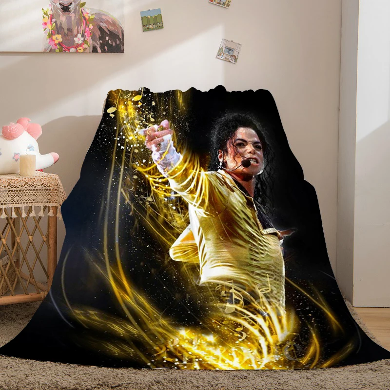 

Fleece Blanket Sofa Winter Warm King Size A-Michael A-Jackson Microfiber Bedding Bed Camping Custom Nap Fluffy Soft Blankets