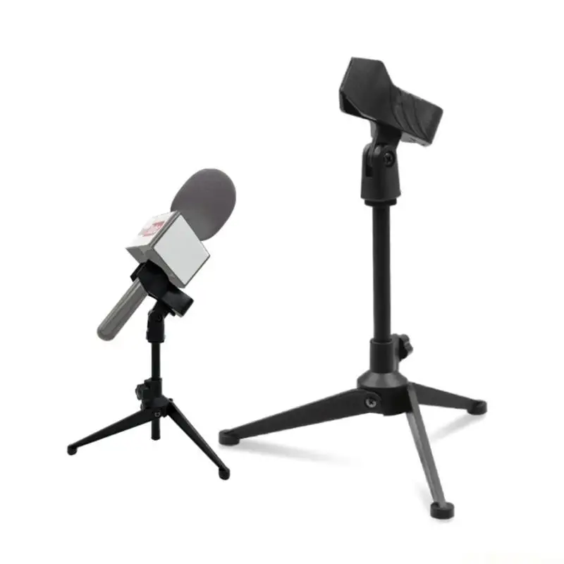 E56B Convenient Wireless Microphone Handle Grip with Windproof Sponge for Mic