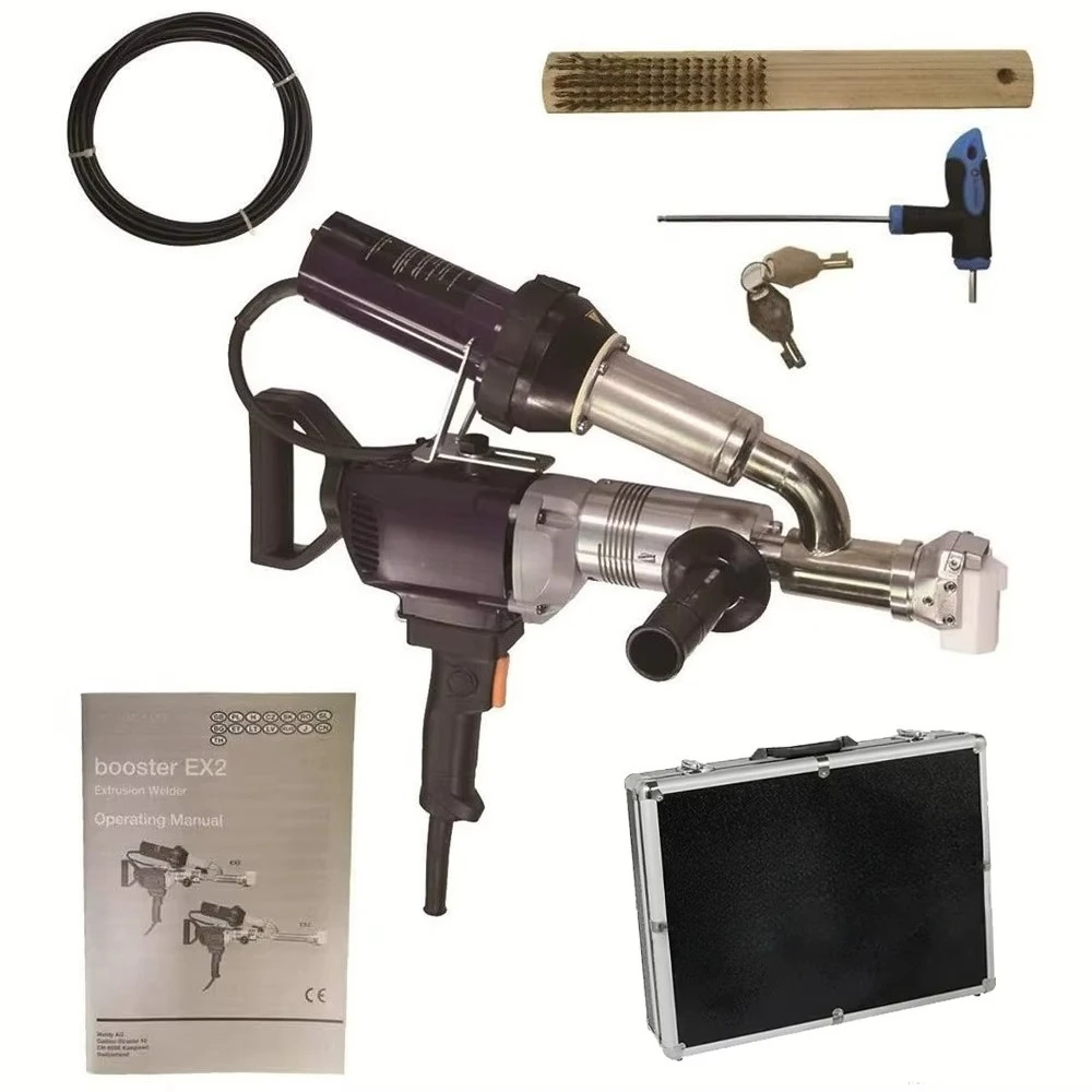 For 3400W  Handheld Plastic Extrusion Welding Machine EX2 Hot Air Welder  Vinyl Welding Extruder Temperature
