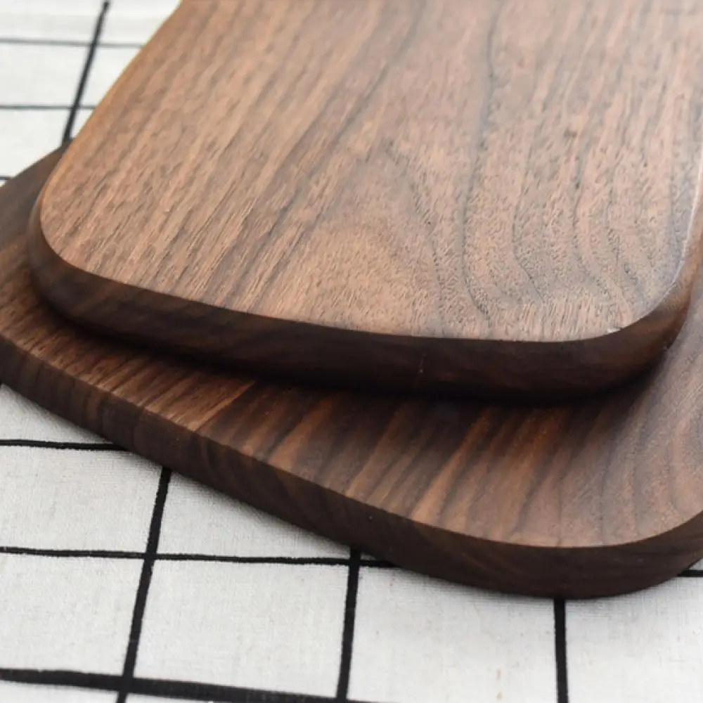 Natural Walnut Wood Kitchen Chopping Board Serving Platter For Steak Sushi Bread Tray Decorative Food Display Wooden Plate